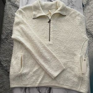 Sherpa Fur Quarter Zip Pullover